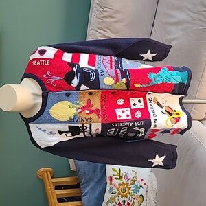 The Quacker Factory, Vintage Americana Sweater, size Medium